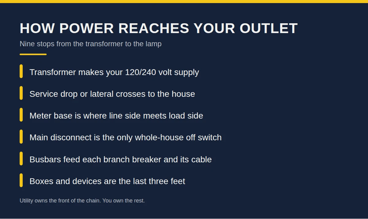 Summary card: How Power Reaches Your Outlet
